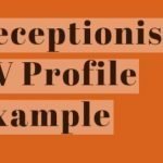 receptionist cv profile example