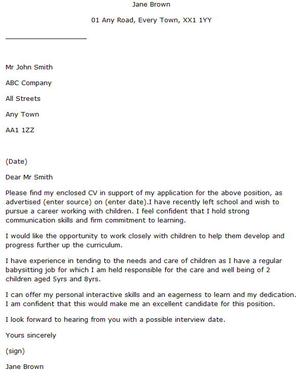 teacher assistant cover letter no experience