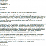 team leader cover letter