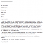 volunteer job application cover letter